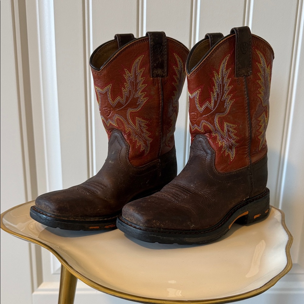 Ariat Youth Brown Workhog Western Boots